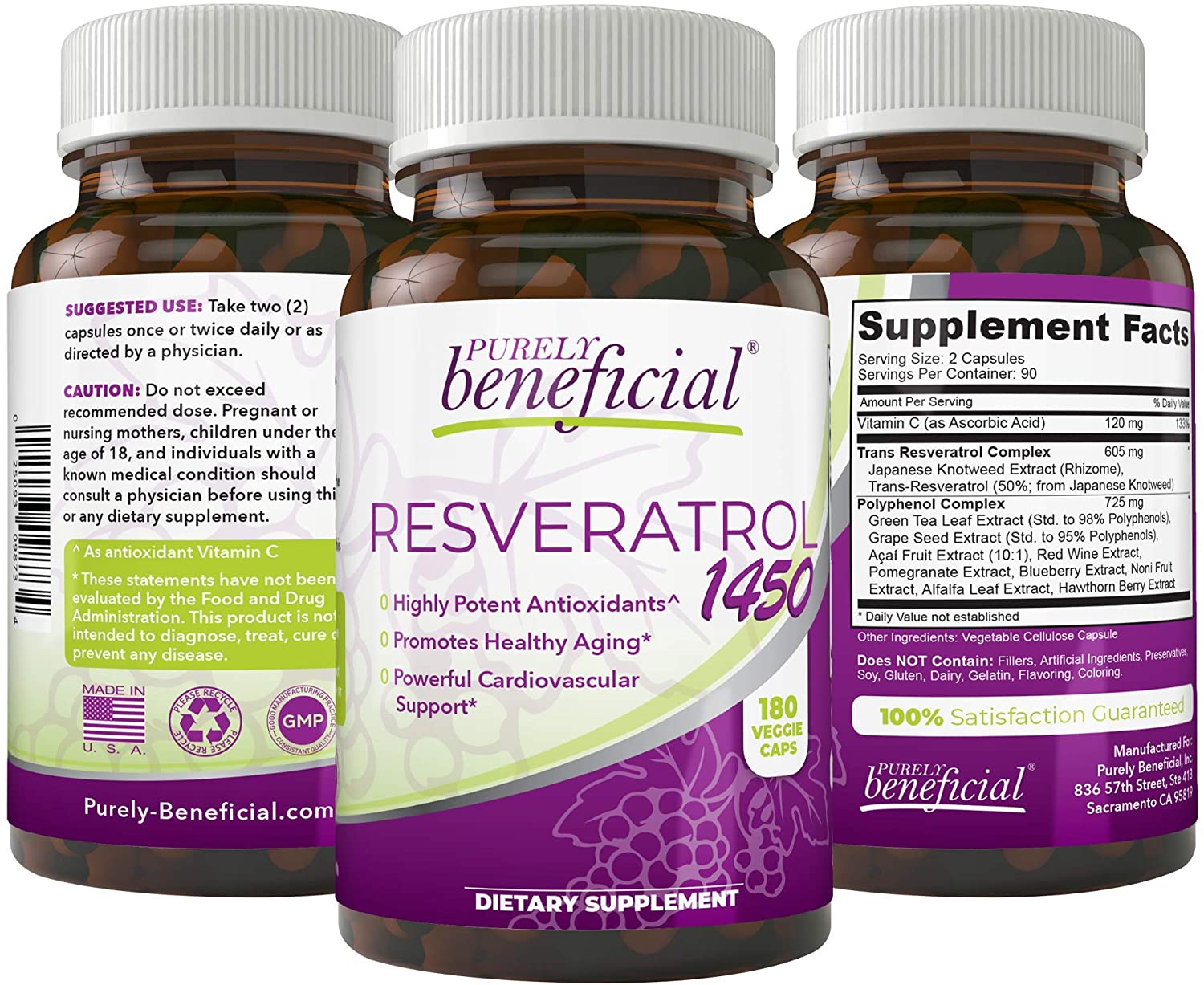 Purely Beneficial Resveratrol 1450